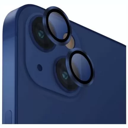Защитное стекло камеры на iPhone 14 /14 Plus, синий