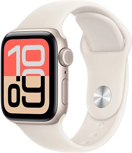 Apple Watch SE 3 40 мм, «сияющая звезда», ремешок цвета «сияющая звезда», размер S/M