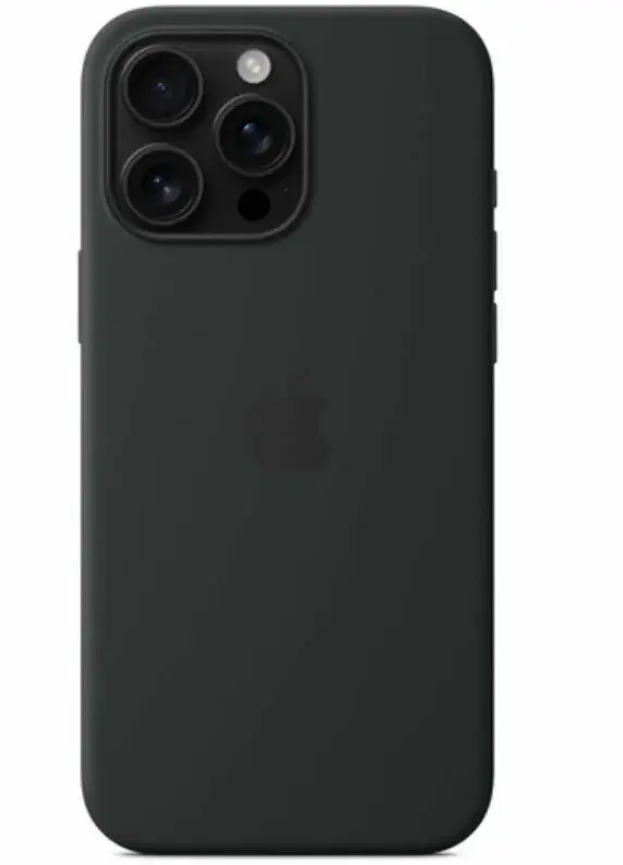 Чехол силиконовый MagSafe iPhone 16 Pro, черный